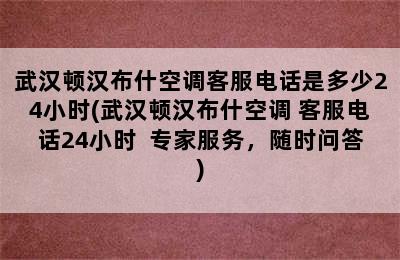 武汉顿汉布什空调客服电话是多少24小时(武汉顿汉布什空调 客服电话24小时  专家服务，随时问答)